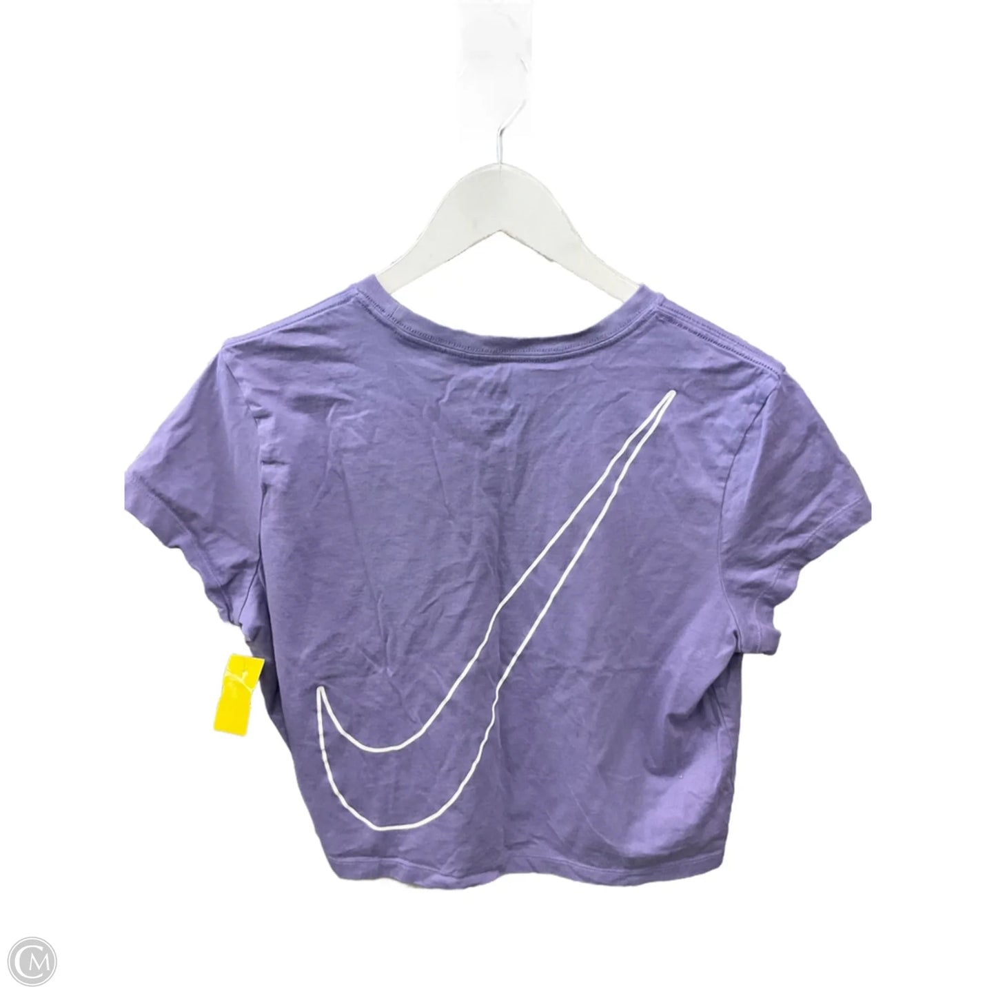 Athletic Top Short Sleeve By Nike Apparel In Purple, Size: L