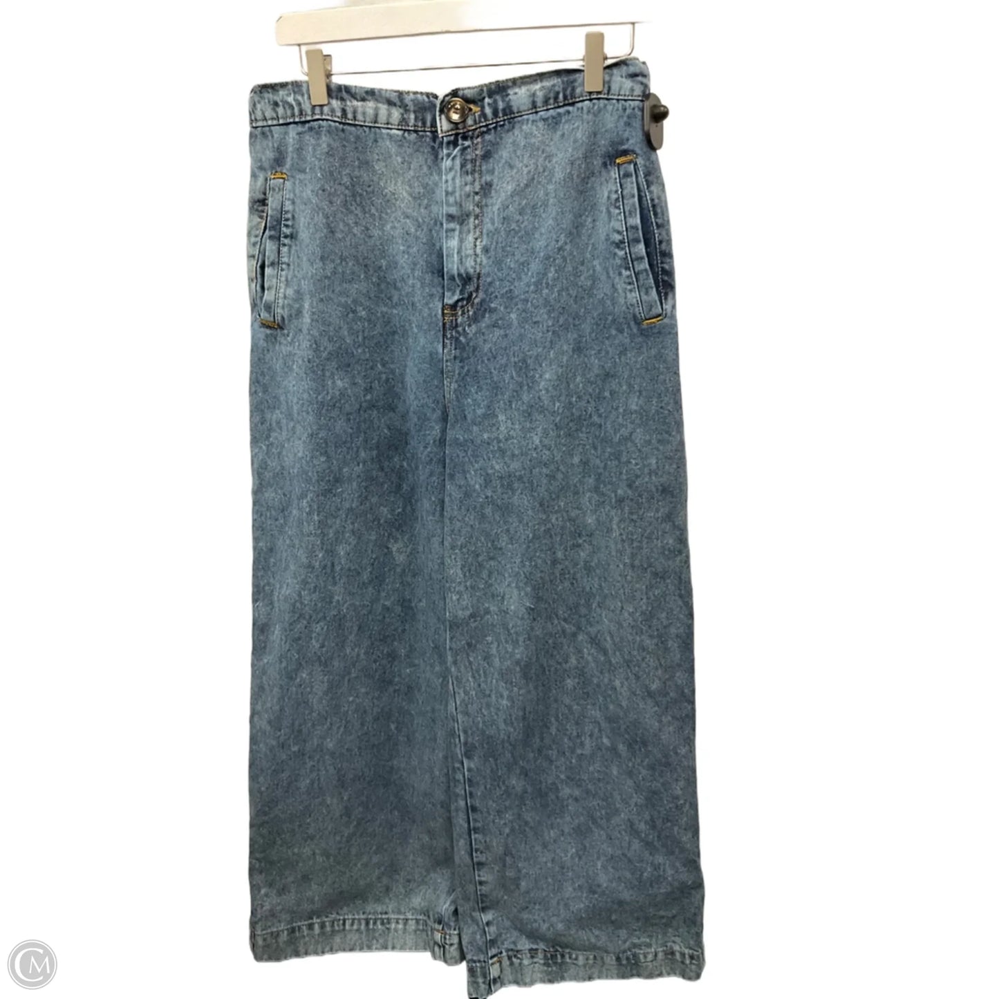 Jeans Wide Leg By Clothes Mentor In Blue Denim, Size: 14