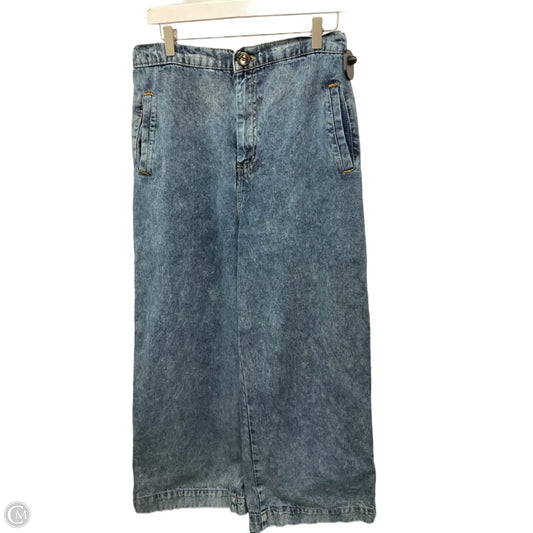 Jeans Wide Leg By Clothes Mentor In Blue Denim, Size: 14
