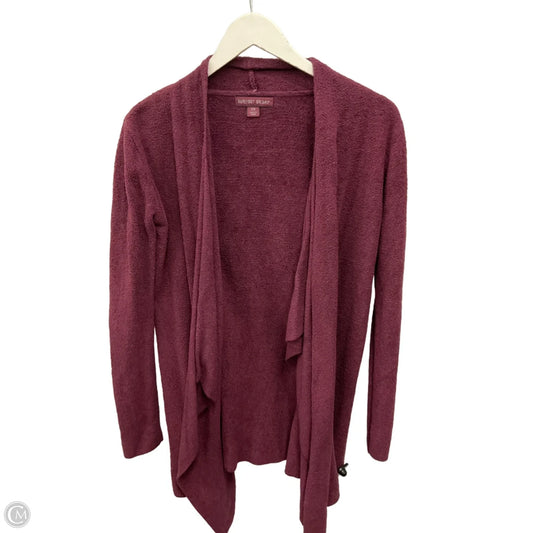 Sweater Cardigan By Barefoot Dreams In Maroon, Size: S