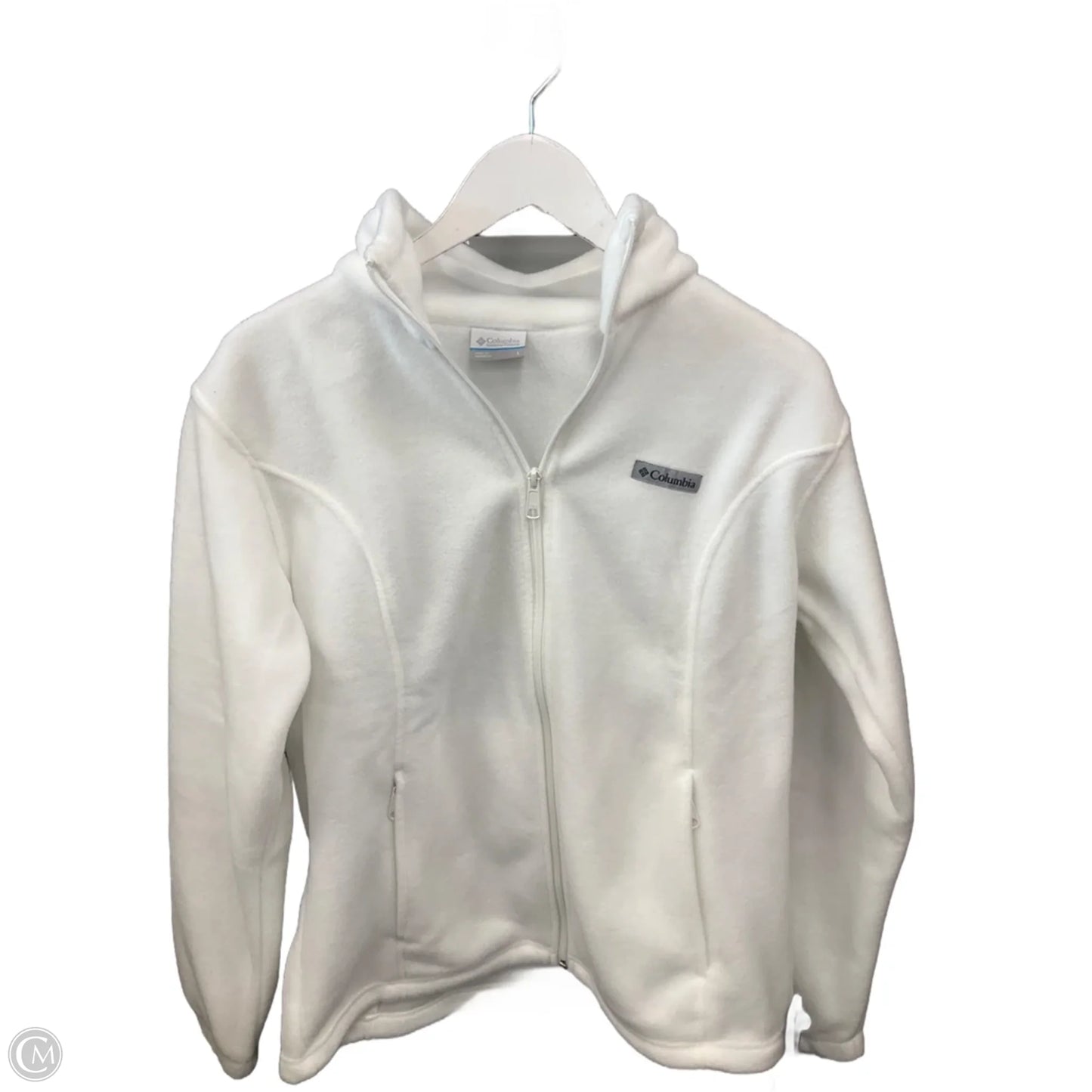 Jacket Fleece By Columbia In White, Size: L