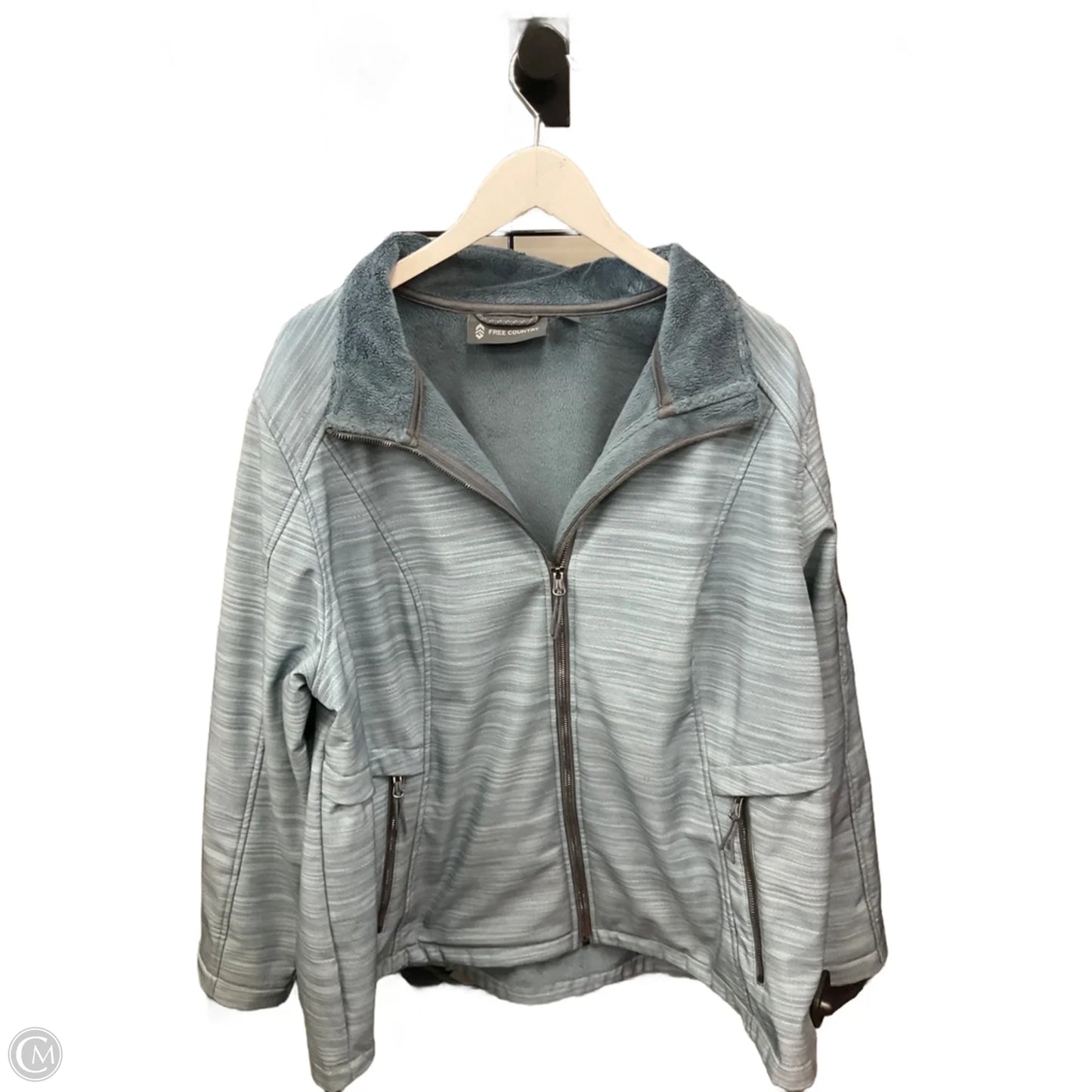 Jacket Other By Free Country In Blue, Size: 2x