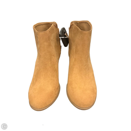 Boots Ankle Heels By Old Navy In Tan, Size: 6