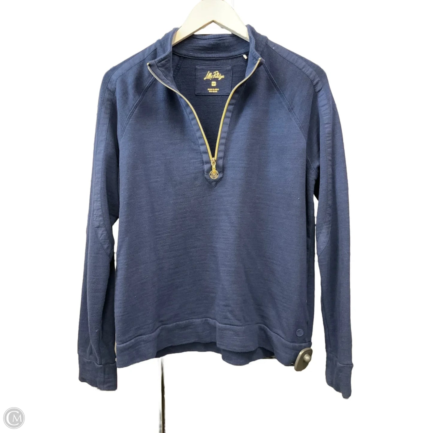 Top Long Sleeve Designer By Lilly Pulitzer In Navy, Size: M
