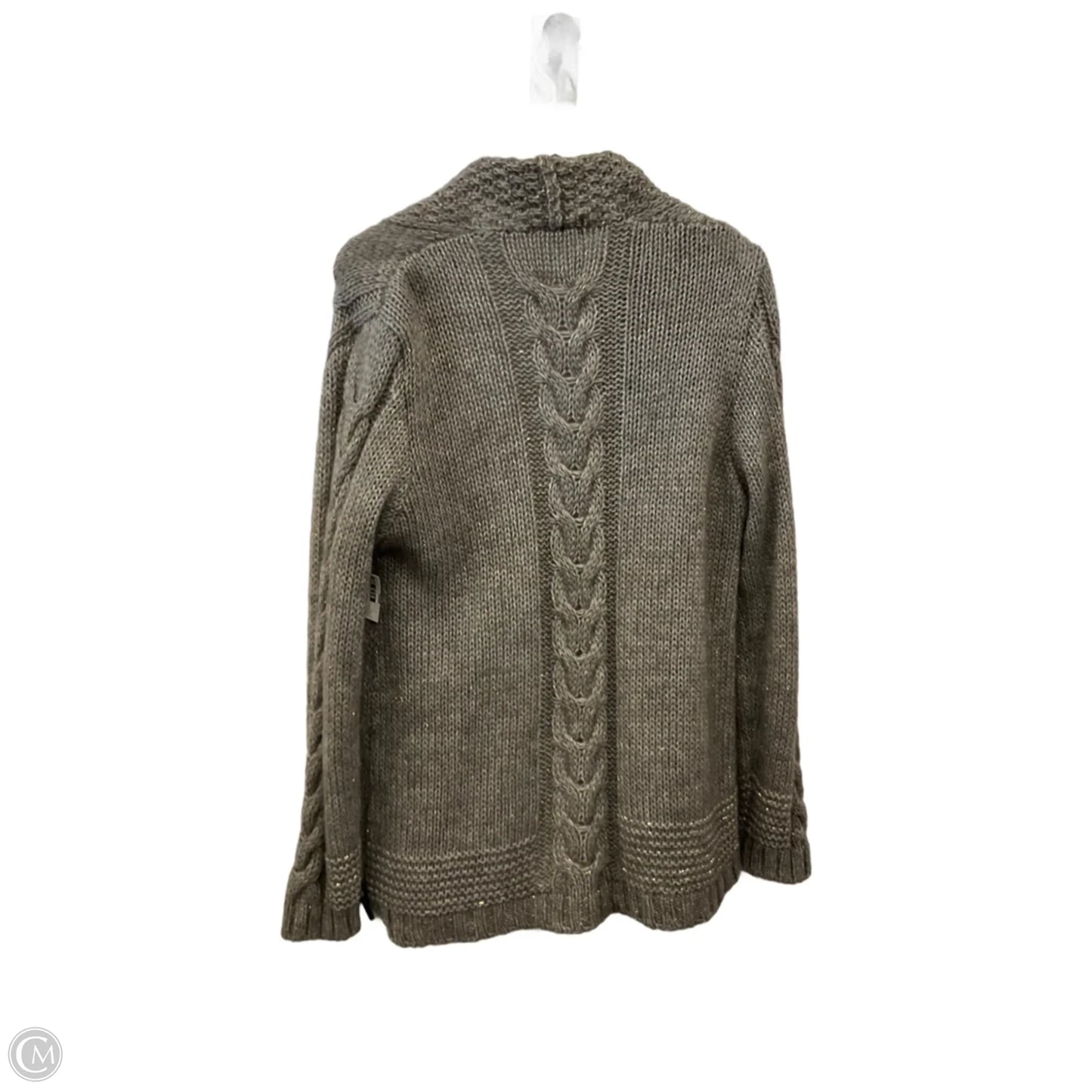 Sweater Cardigan By Clothes Mentor In Brown, Size: L