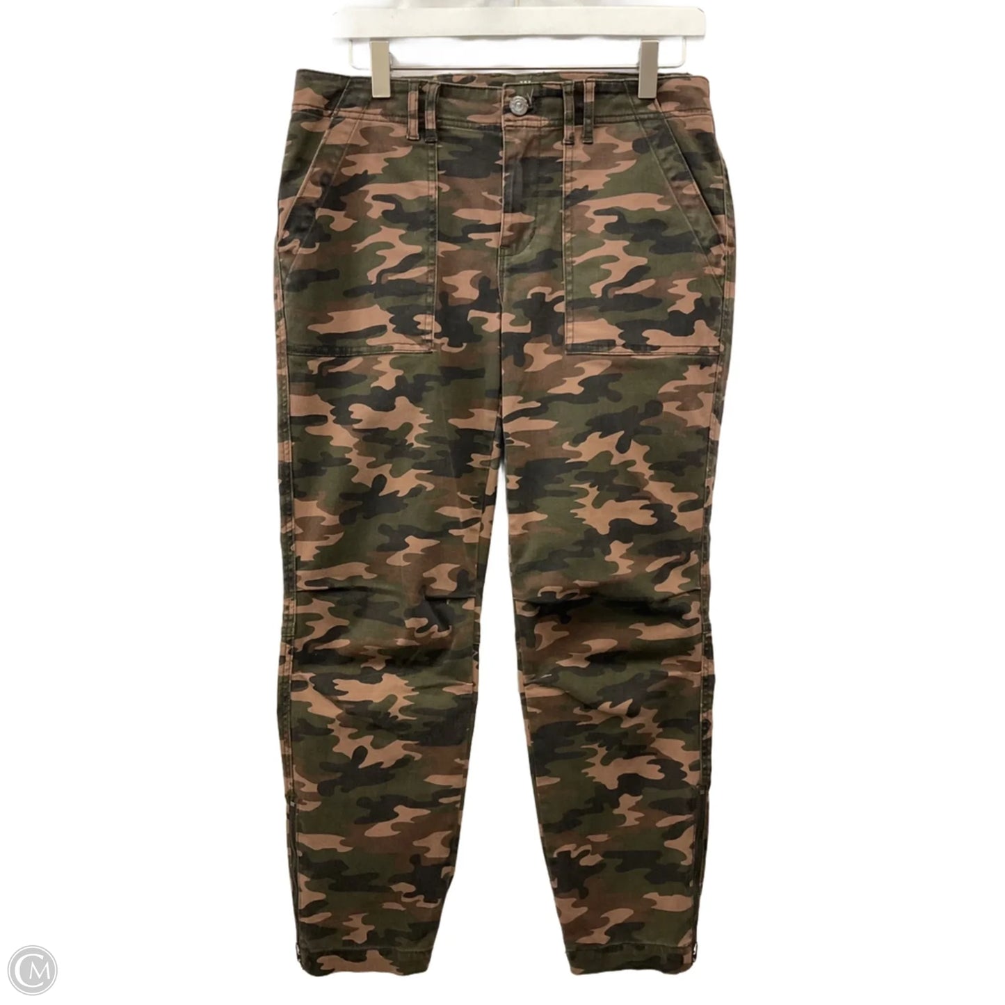 Jeans Cropped By White House Black Market In Camouflage Print, Size: 6