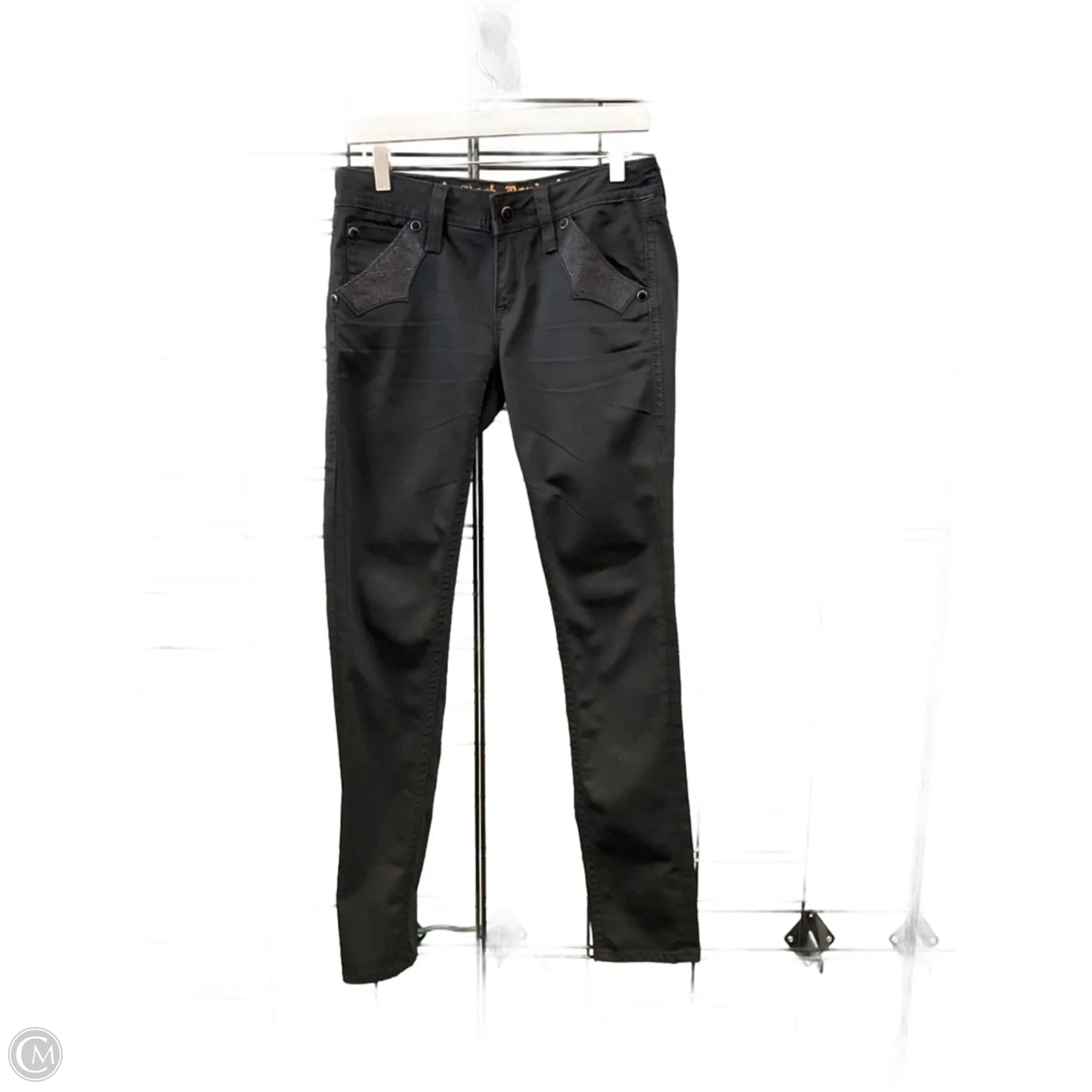 Jeans Skinny By Rock Revival In Black Denim, Size: 6