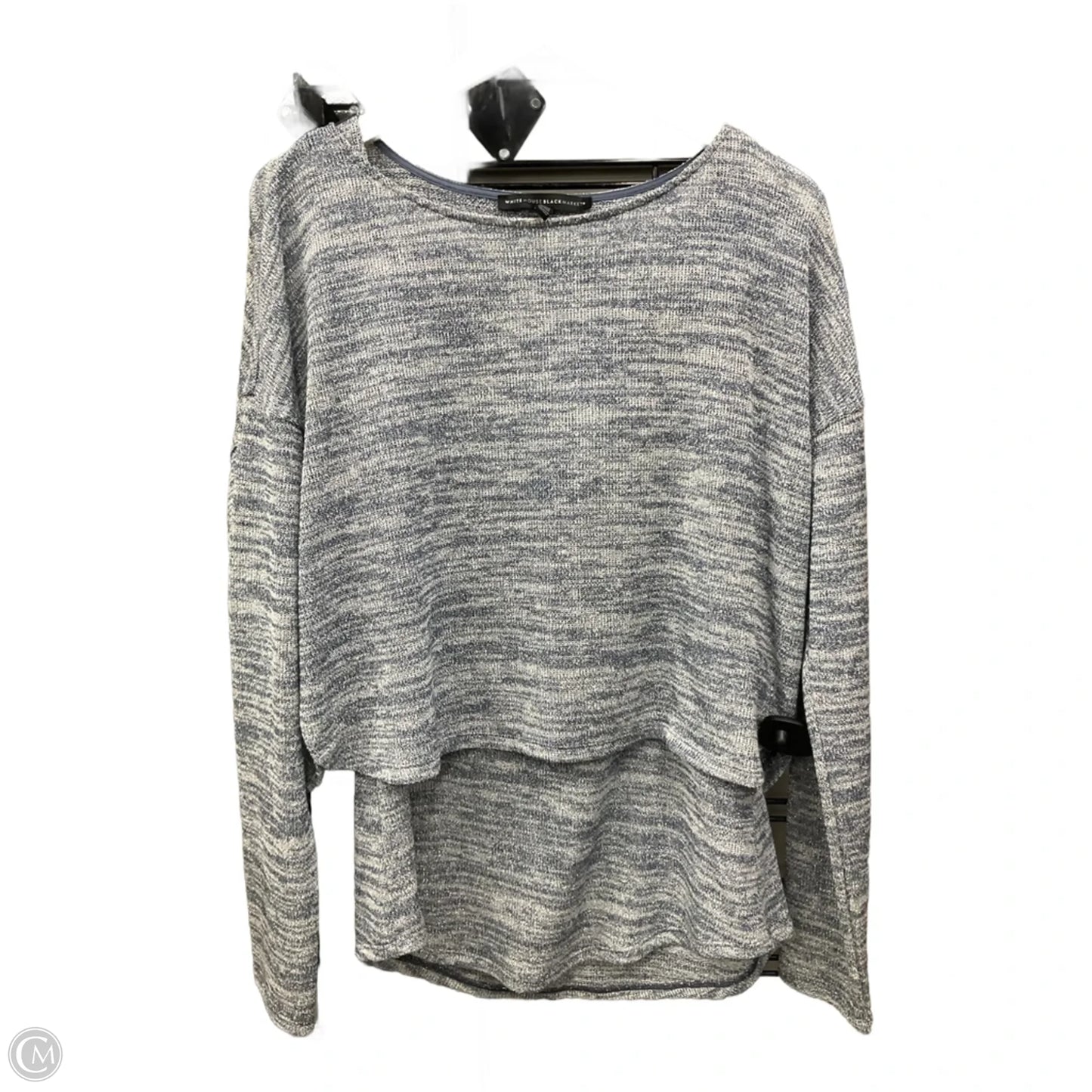 Tunic Long Sleeve By White House Black Market In Blue, Size: L