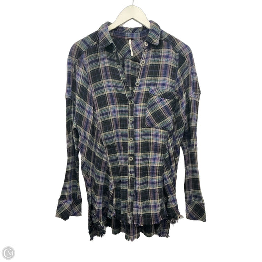 Tunic Long Sleeve By Free People In Purple, Size: M