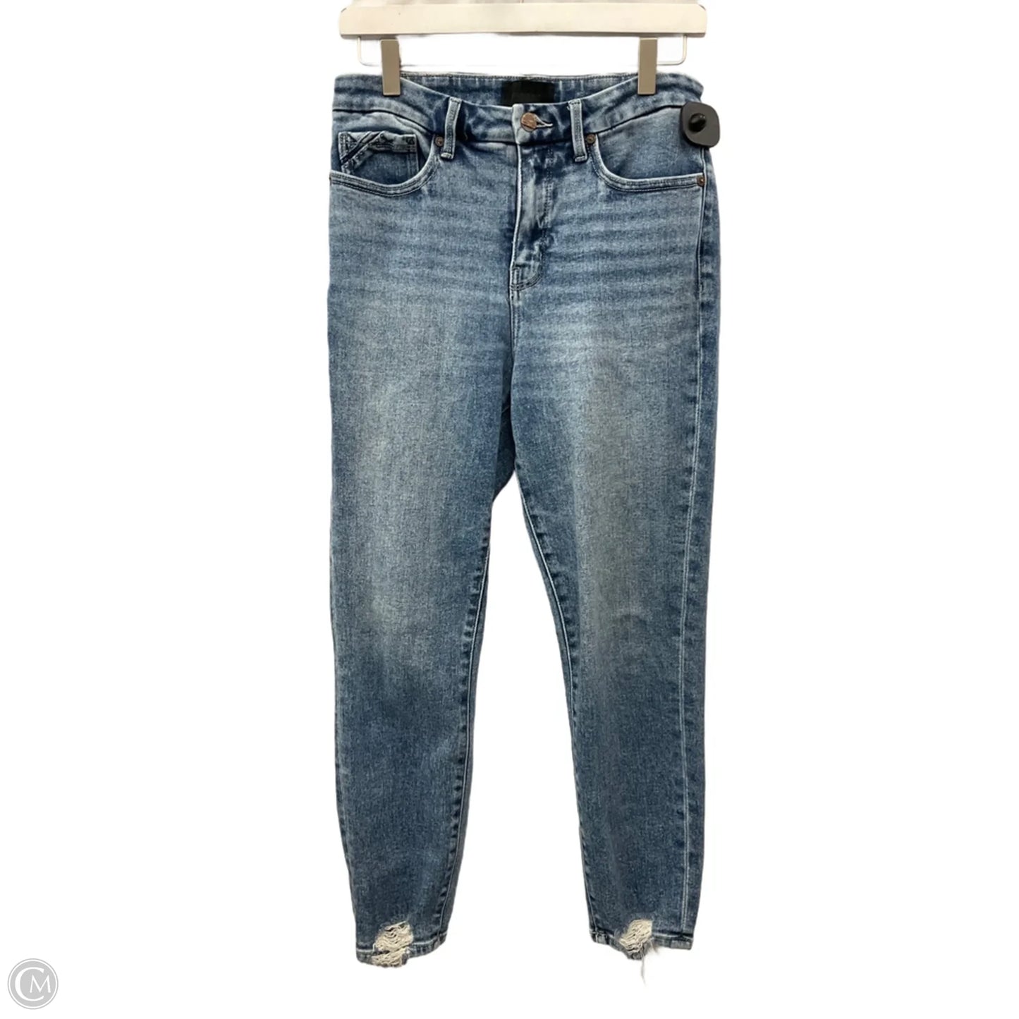 Jeans Skinny By Buckle Black In Blue Denim, Size: 8