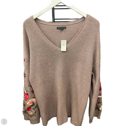 Sweater By American Eagle In Mauve, Size: Xl