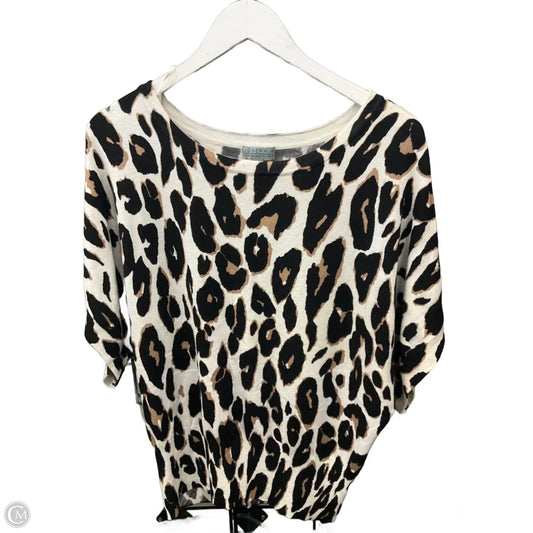 Top Short Sleeve By Joseph A. In Animal Print, Size: L