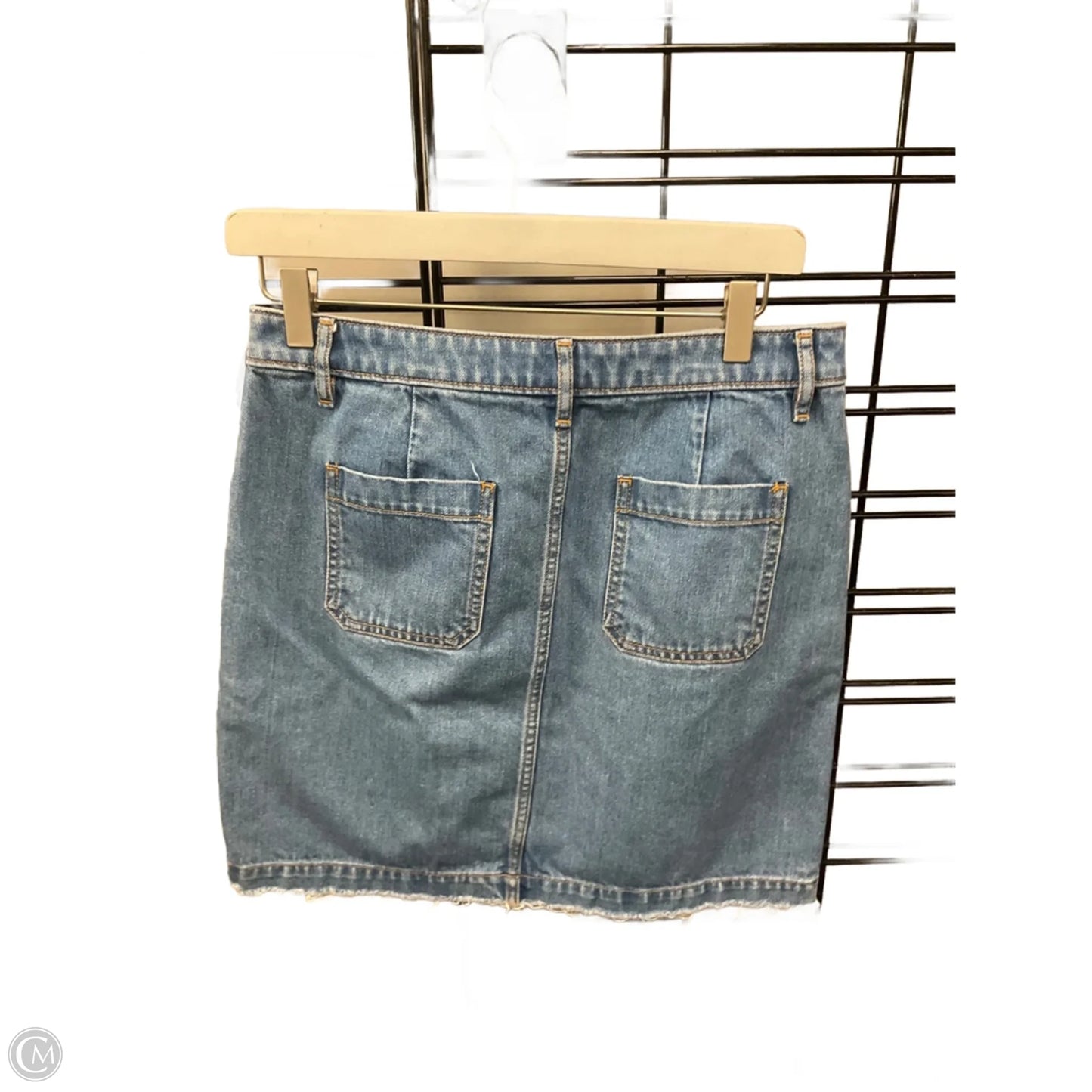 Skirt Mini & Short By Loft In Blue Denim, Size: 4