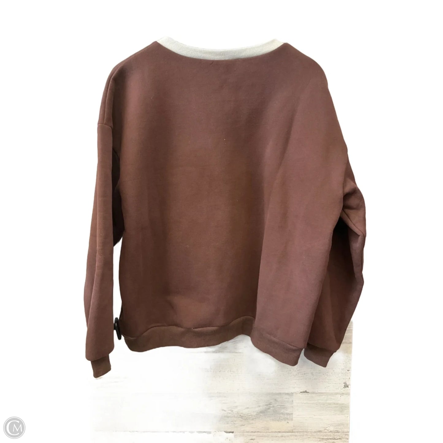 Sweatshirt Crewneck By Edikted In Brown, Size: S