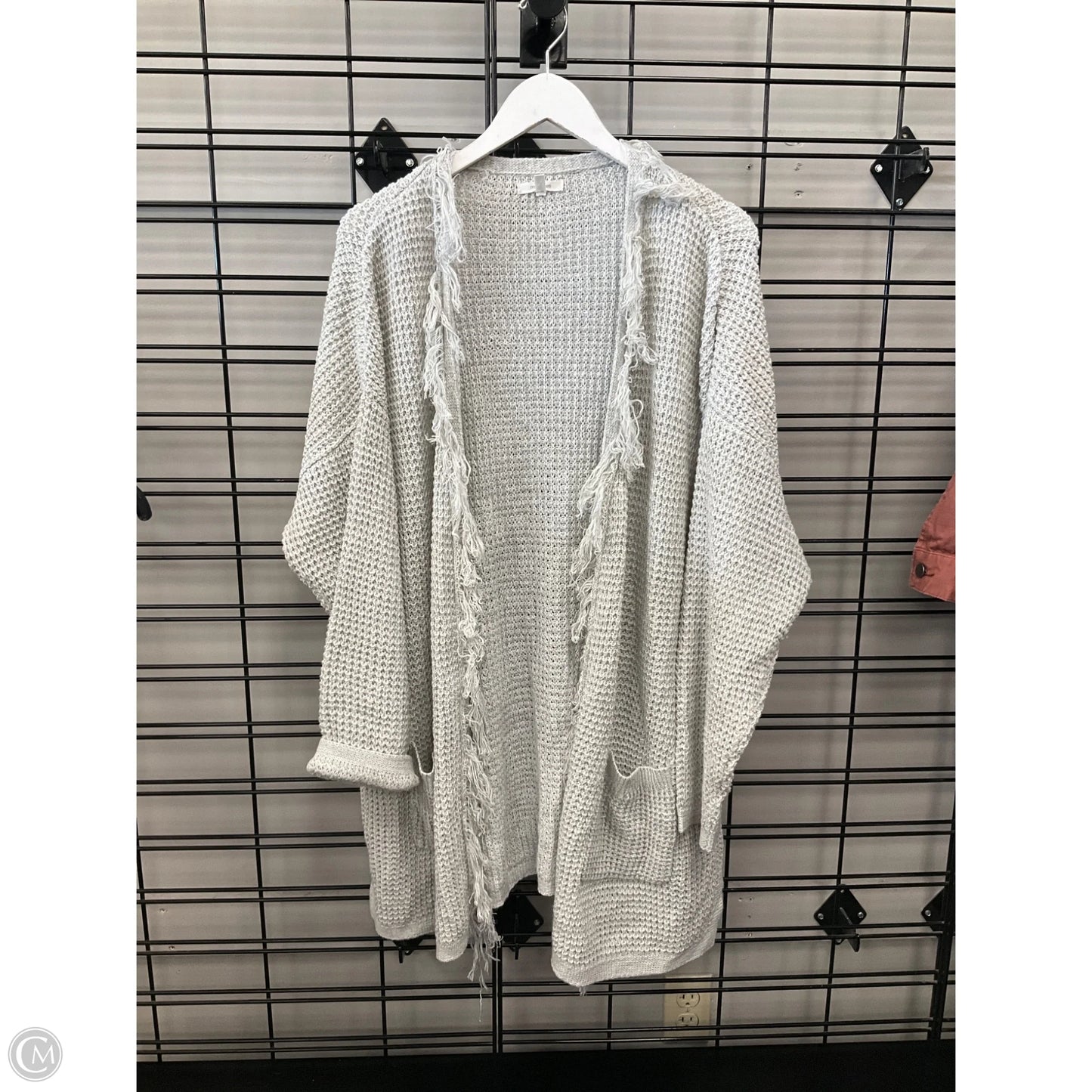 Sweater Cardigan By Maurices In Grey, Size: 2x