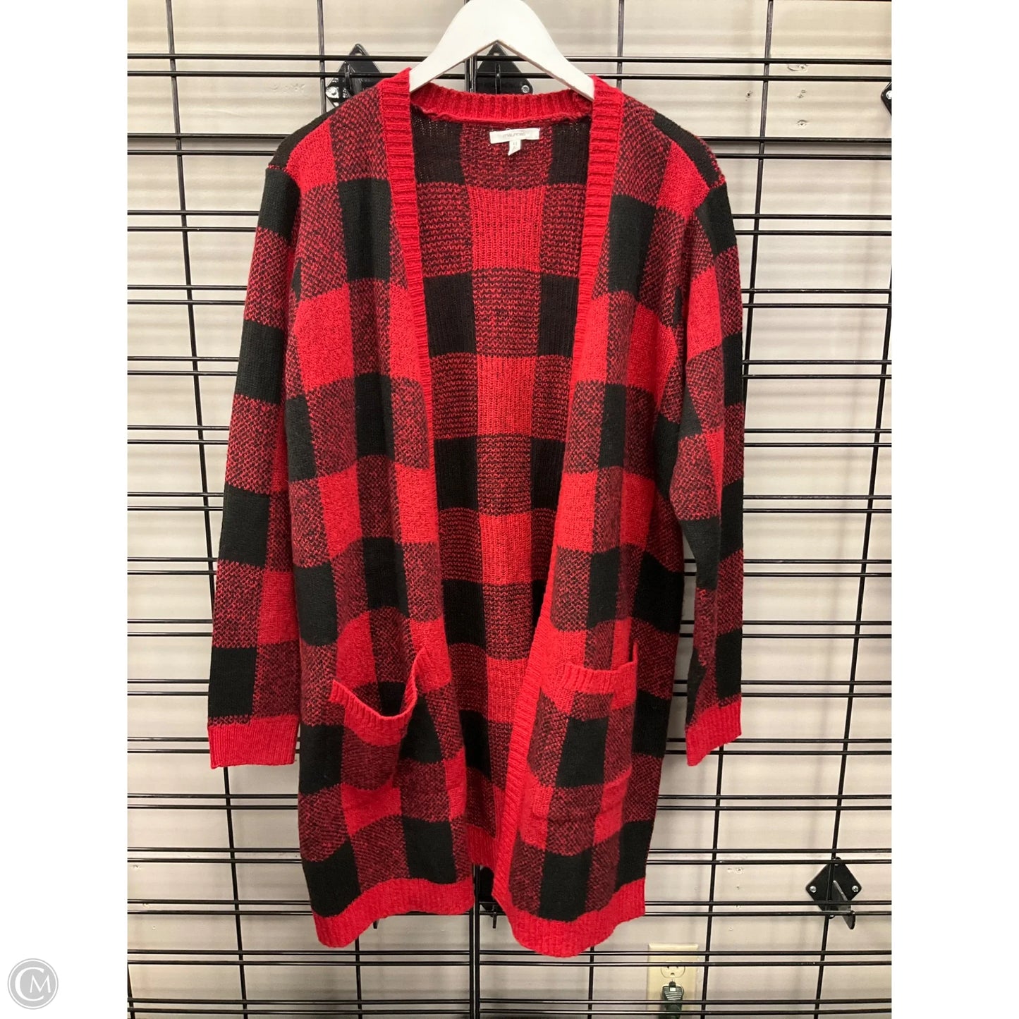 Sweater Cardigan By Maurices In Red, Size: 2x