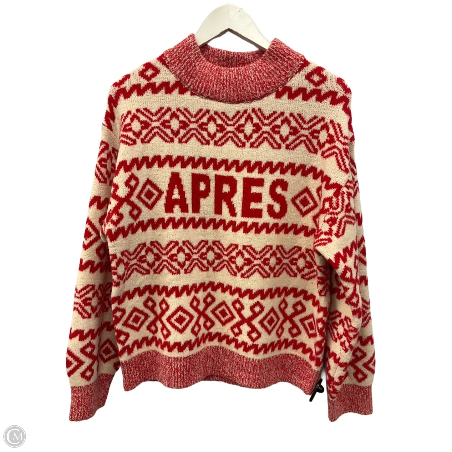 Sweater By A New Day In Red & White, Size: S