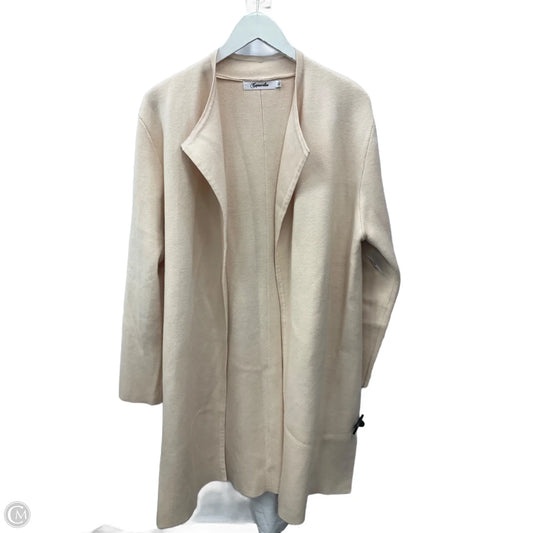 Sweater Cardigan By Clothes Mentor In Cream, Size: Xl