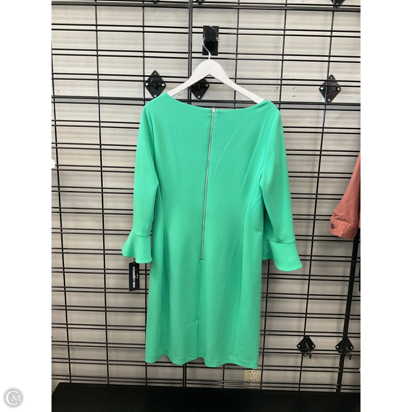 Dress Designer By Karl Lagerfeld In Green, Size: L