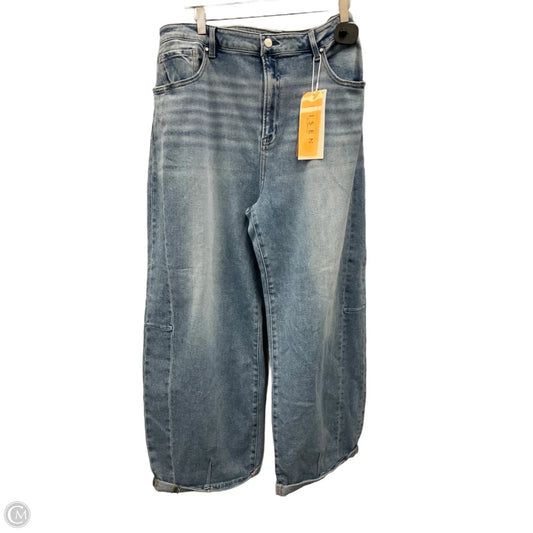 Jeans Wide Leg By Risen In Blue Denim, Size: 22
