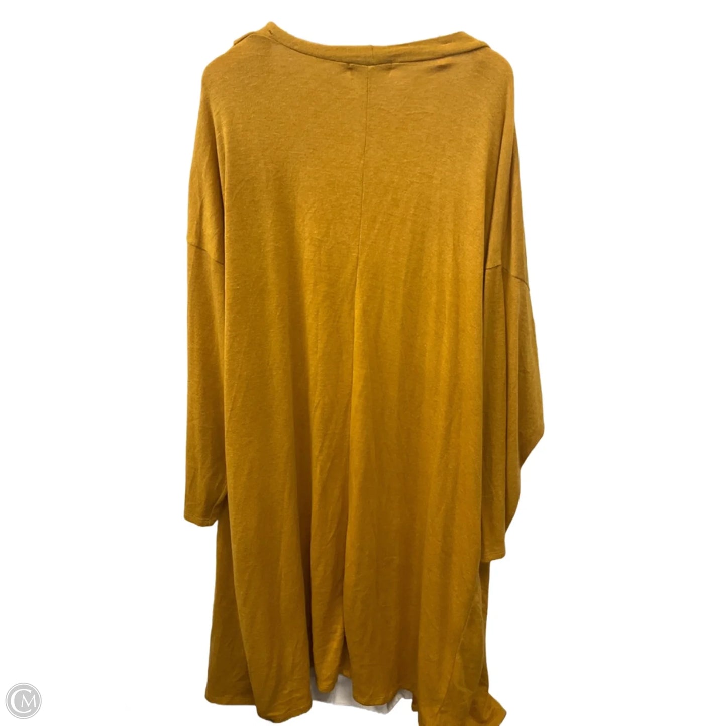 Sweater Cardigan By Haptics In Yellow, Size: 2x
