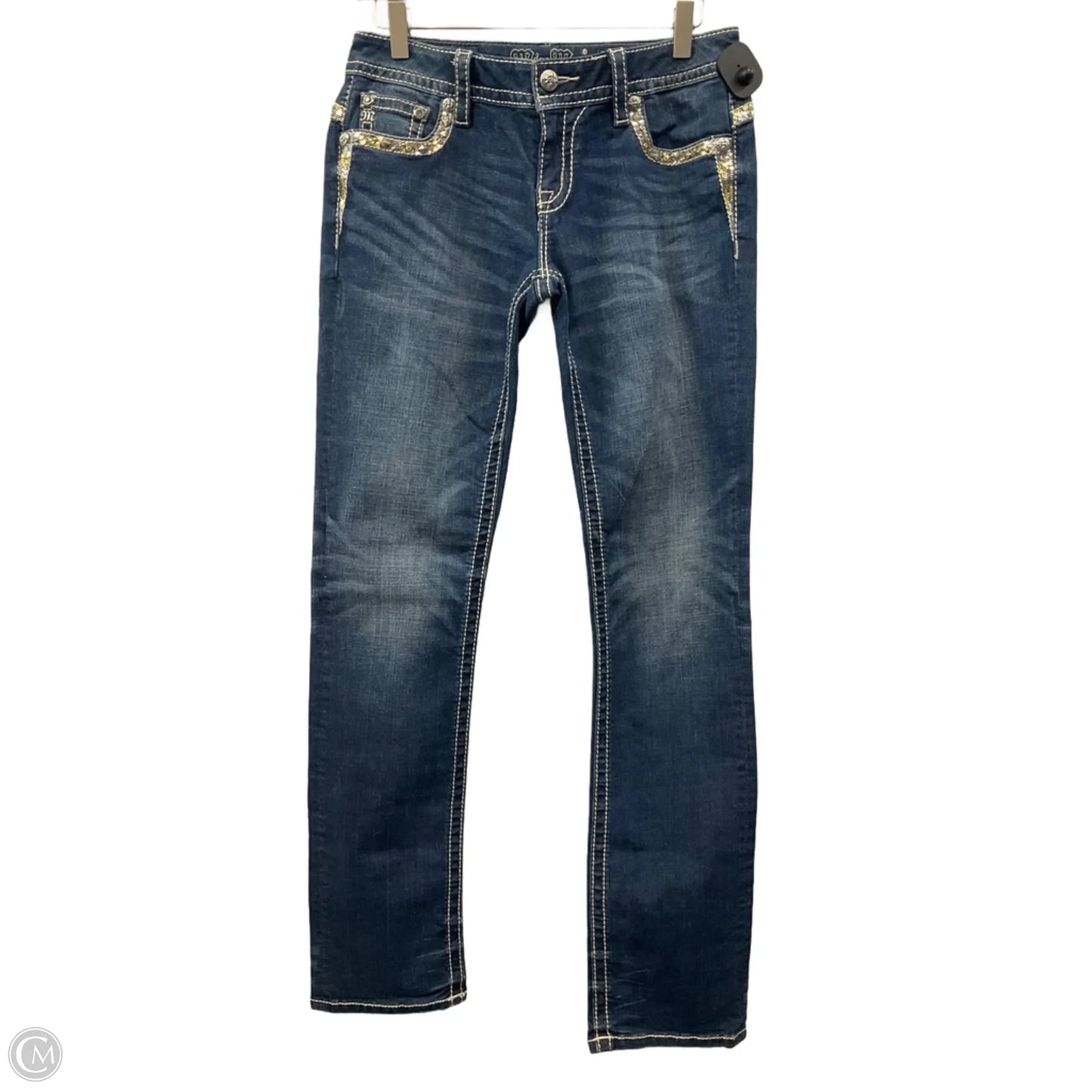 Jeans Straight By Miss Me In Blue Denim, Size: 6