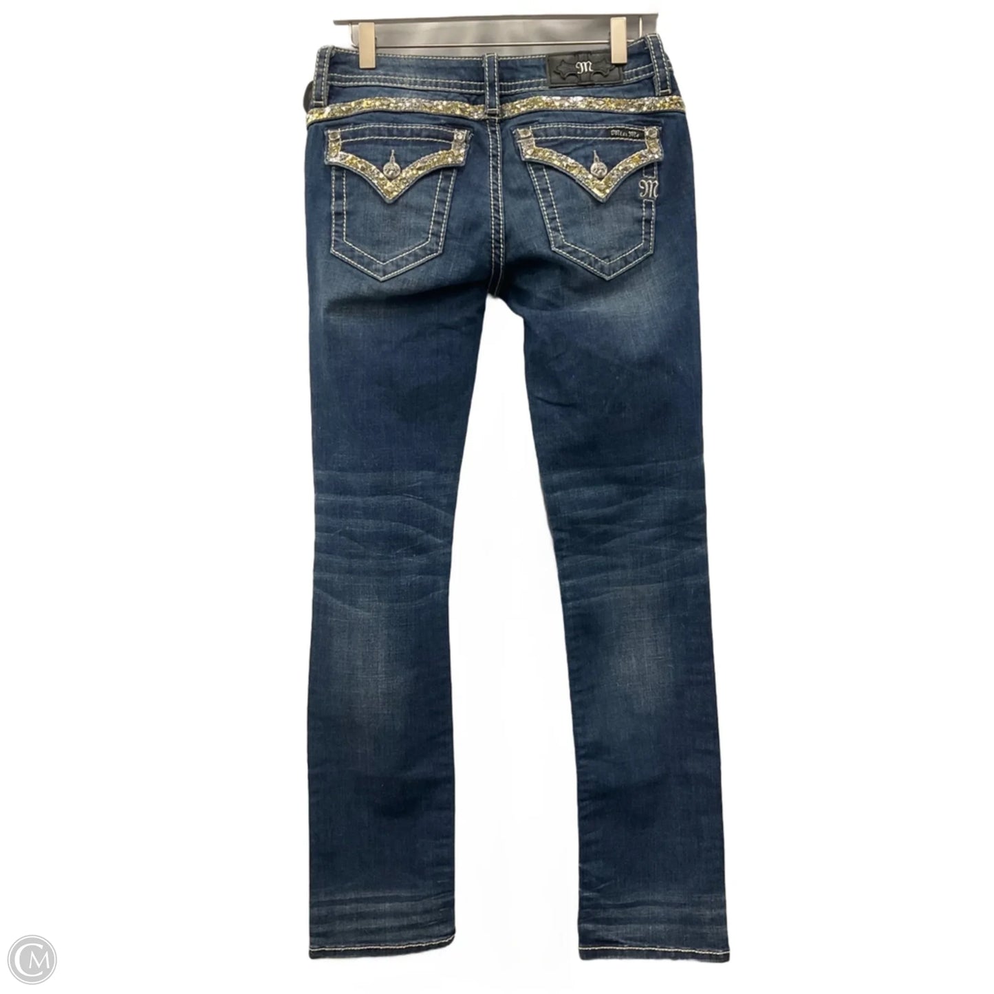 Jeans Straight By Miss Me In Blue Denim, Size: 6