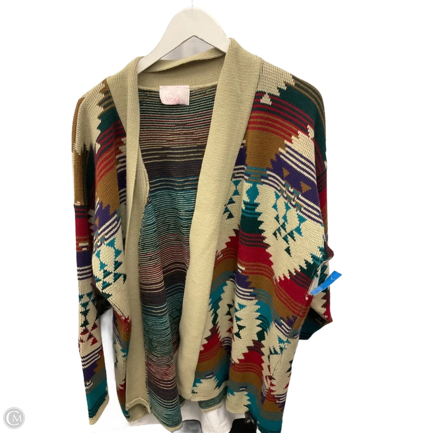 Sweater Cardigan By Clothes Mentor In Beige, Size: 3x