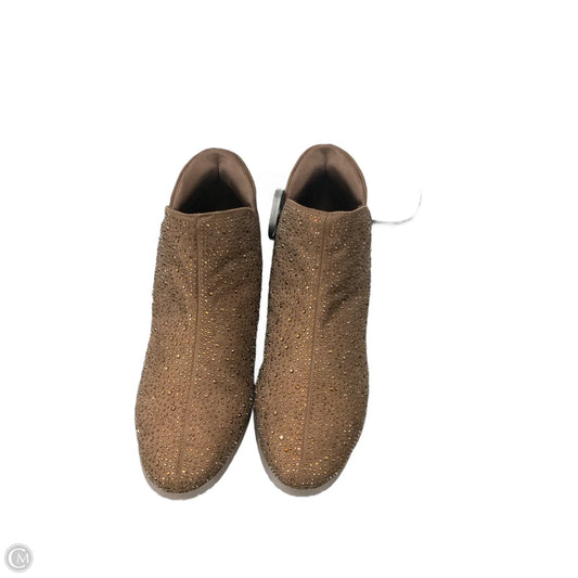 Boots Ankle Heels By Kenneth Cole Reaction In Bronze, Size: 9