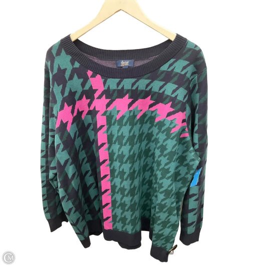 Sweater By D&co. In Green, Size: 3x