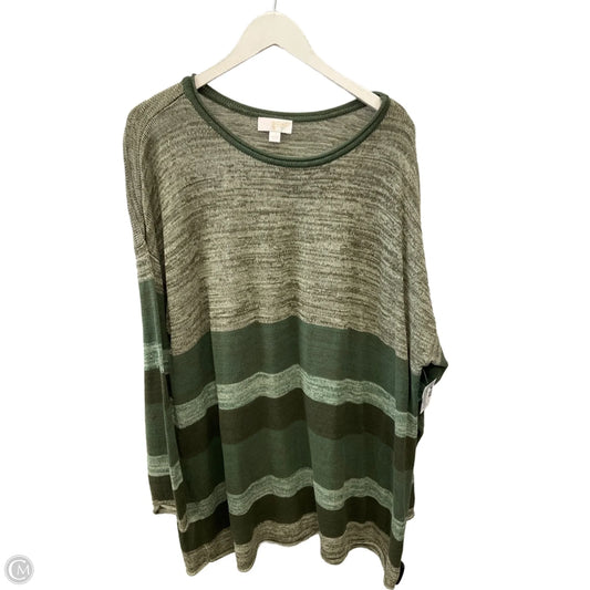 Sweater By Belle By Kim Gravel In Green, Size: 2x