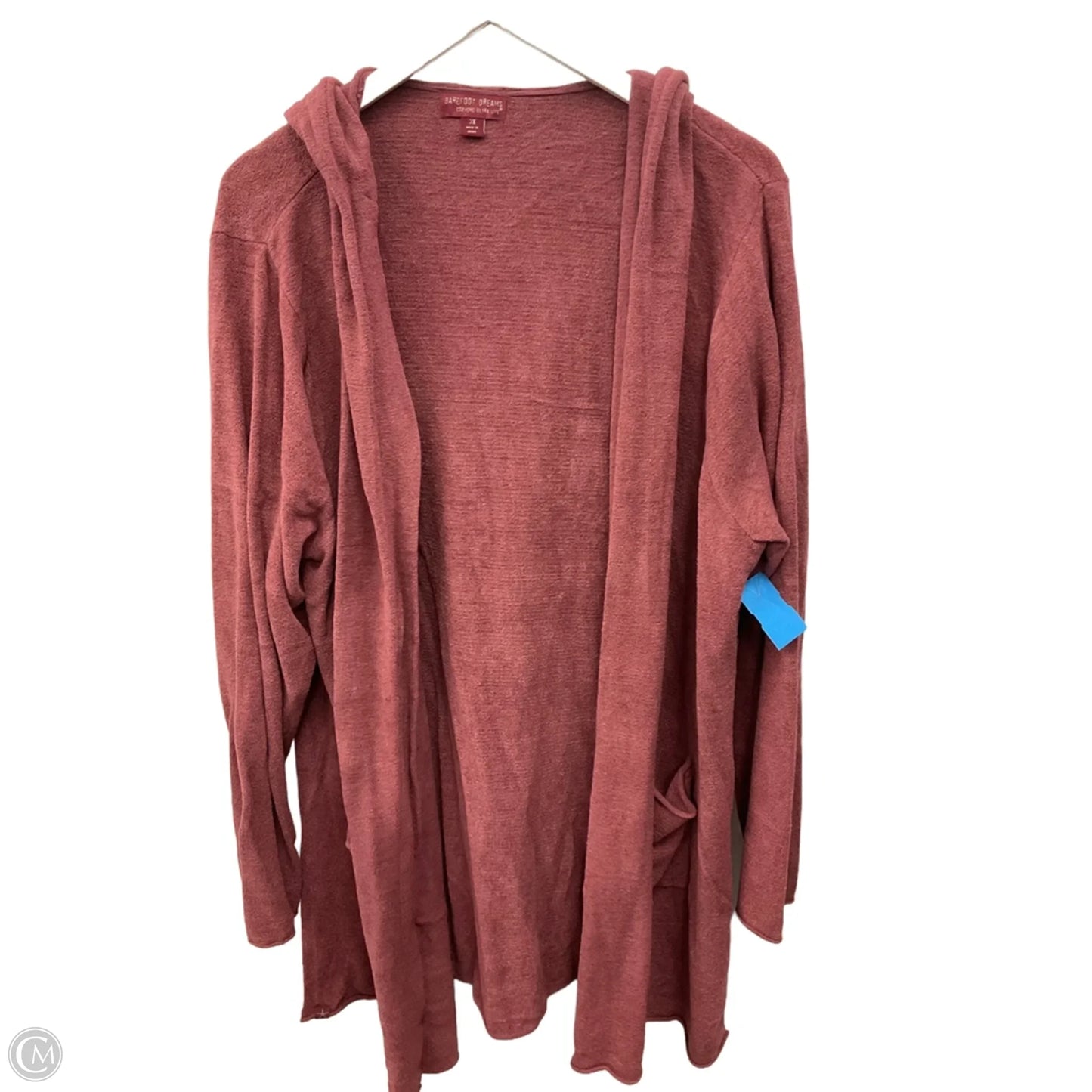 Sweater Cardigan By Barefoot Dreams In Purple, Size: 3x