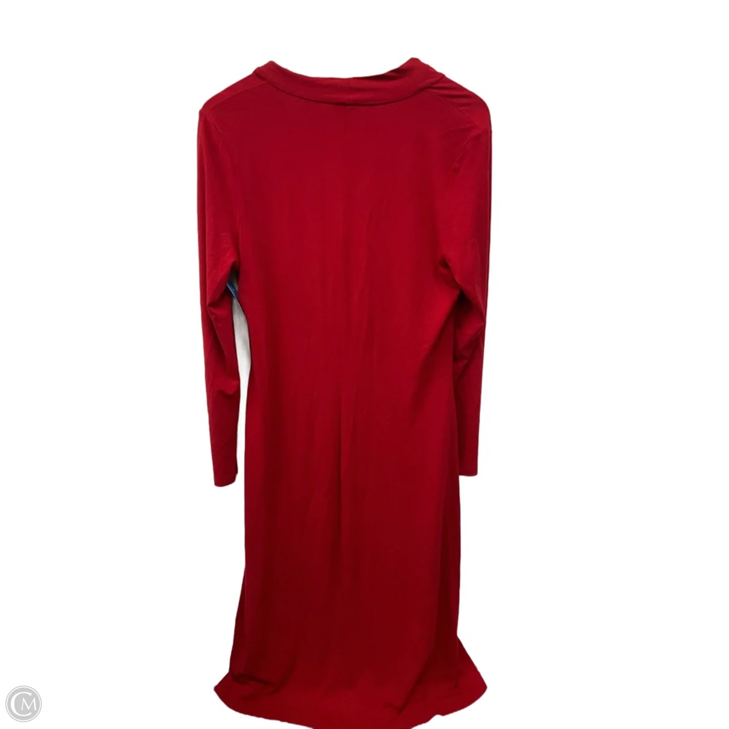 Dress Casual Midi By Talbots In Red, Size: L
