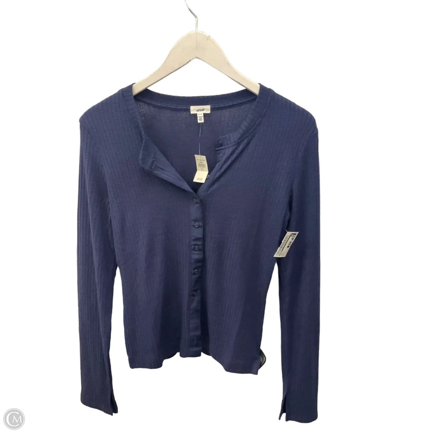 Top Long Sleeve By Aerie In Navy, Size: M