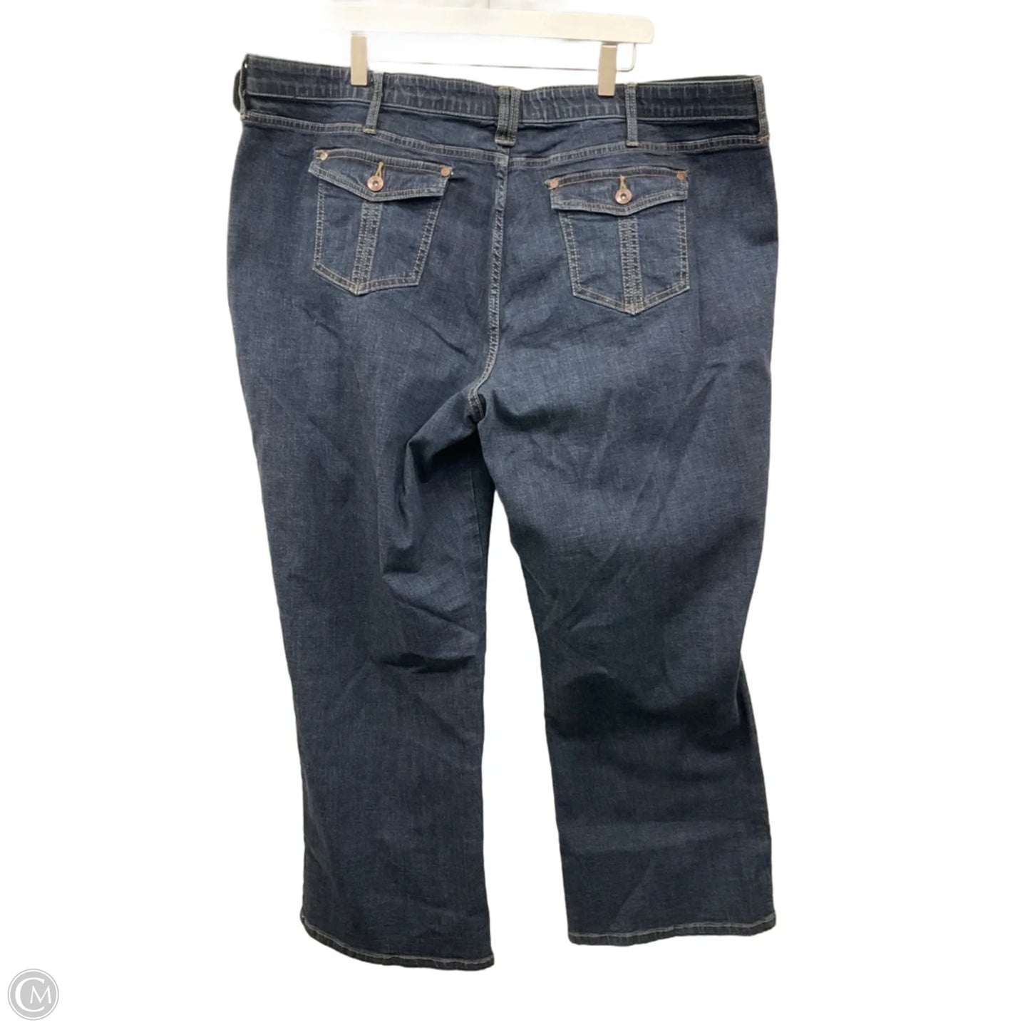 Jeans Boot Cut By Lee In Blue Denim, Size: 24