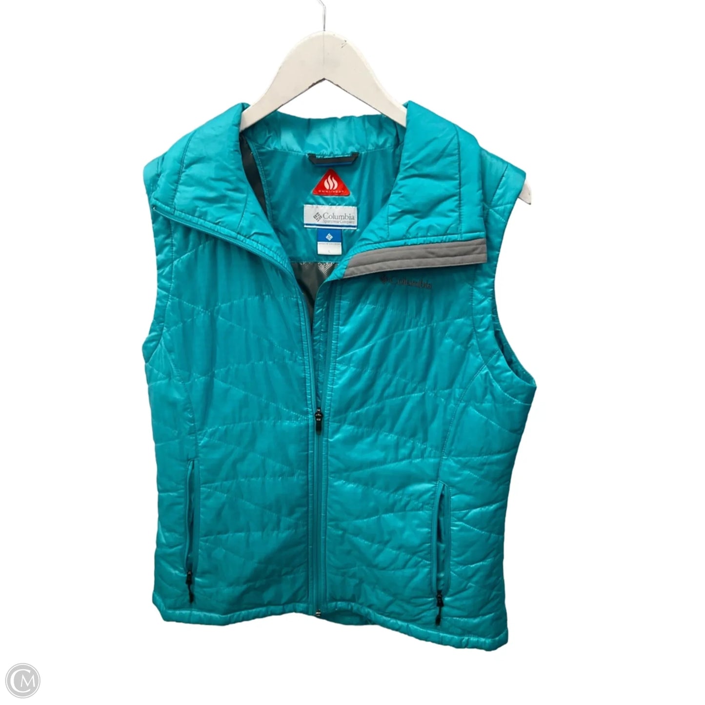 Vest Puffer & Quilted By Columbia In Aqua, Size: L