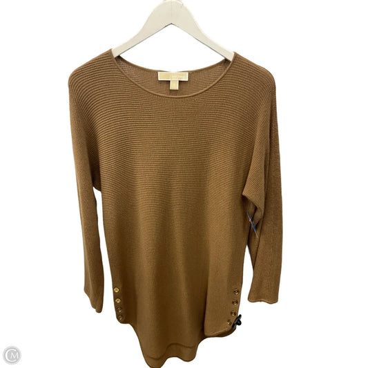 Top Long Sleeve By Michael By Michael Kors In Tan, Size: S