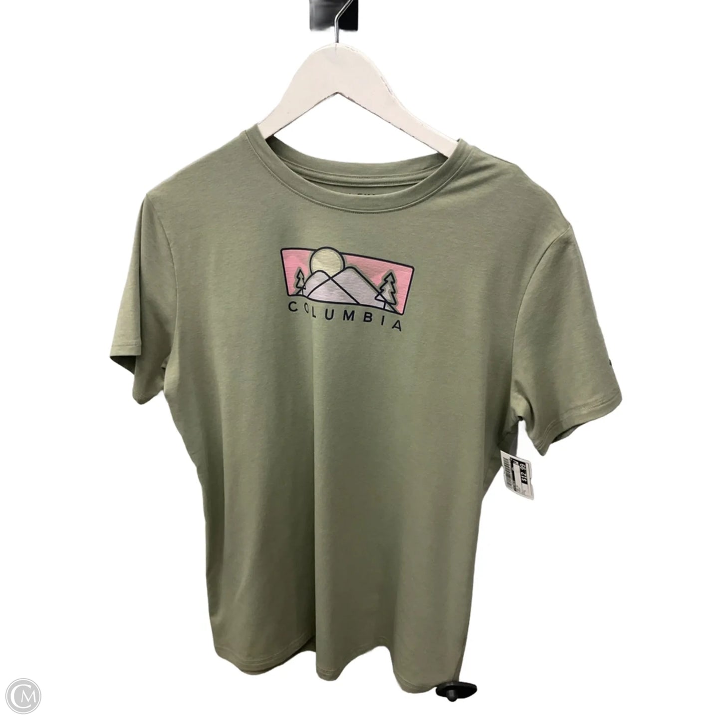 Top Short Sleeve By Columbia In Green, Size: L