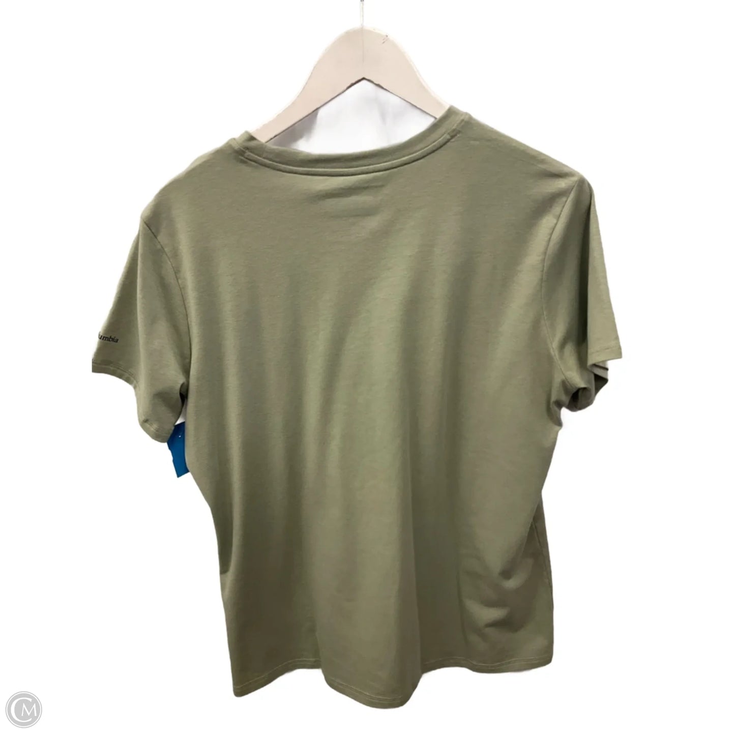 Top Short Sleeve By Columbia In Green, Size: L