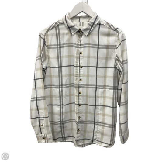 Top Long Sleeve By Jachs Girlfirend In Cream, Size: S