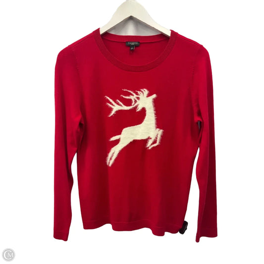 Top Long Sleeve By Talbots In Red, Size: S