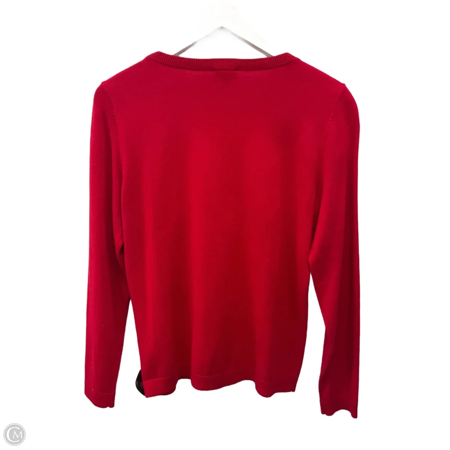 Top Long Sleeve By Talbots In Red, Size: S
