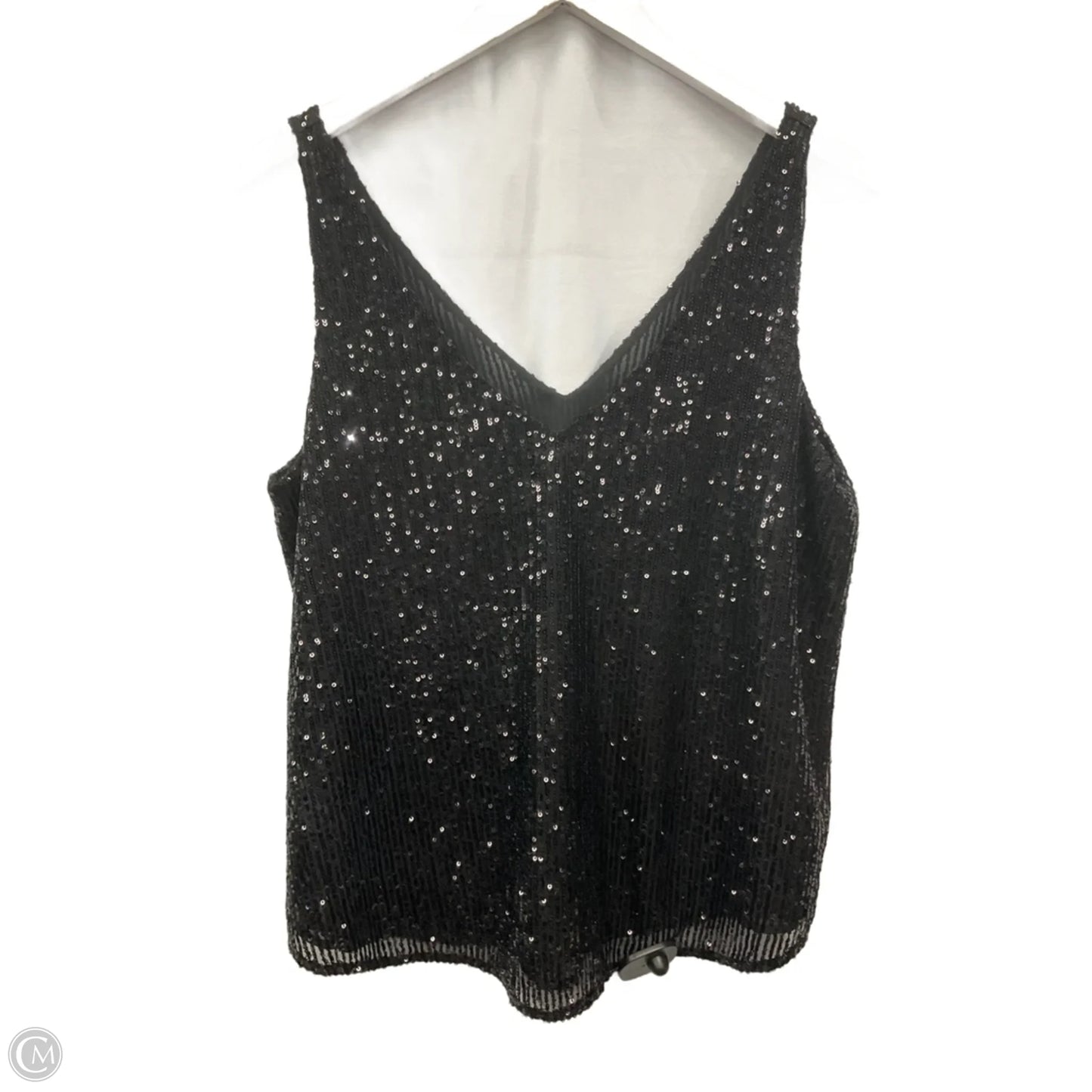 Top Sleeveless By Loft In Black, Size: M