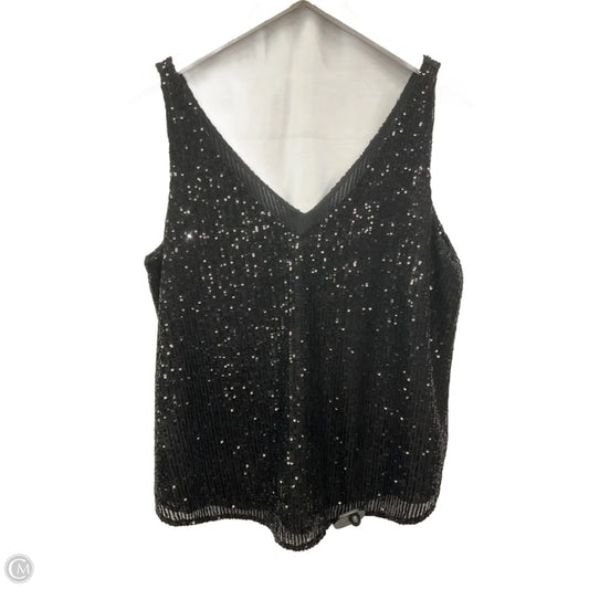 Top Sleeveless By Loft In Black, Size: M