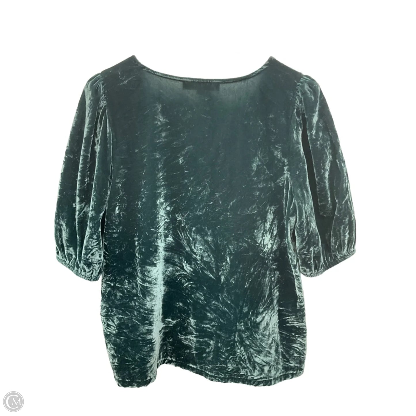 Top Short Sleeve By Loft In Green, Size: M