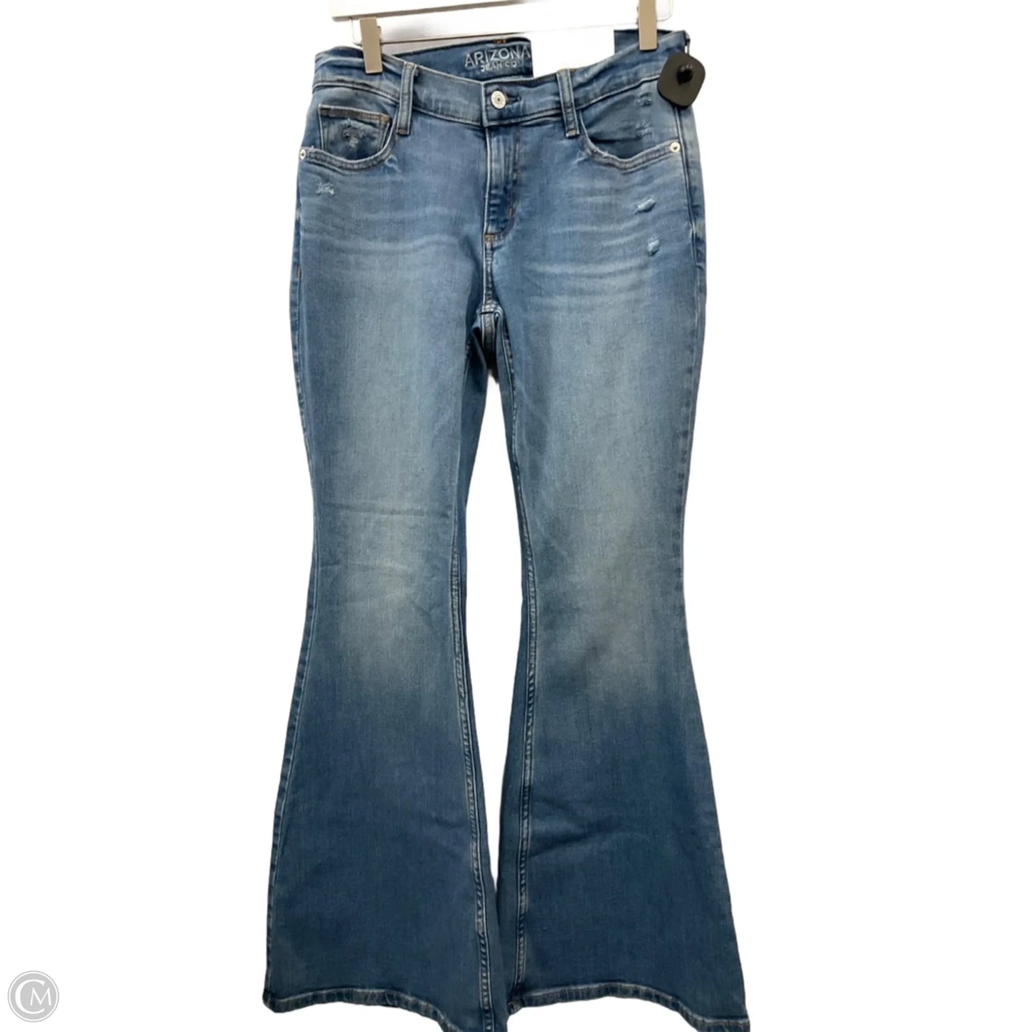 Jeans Flared By Arizona In Blue Denim, Size: 6