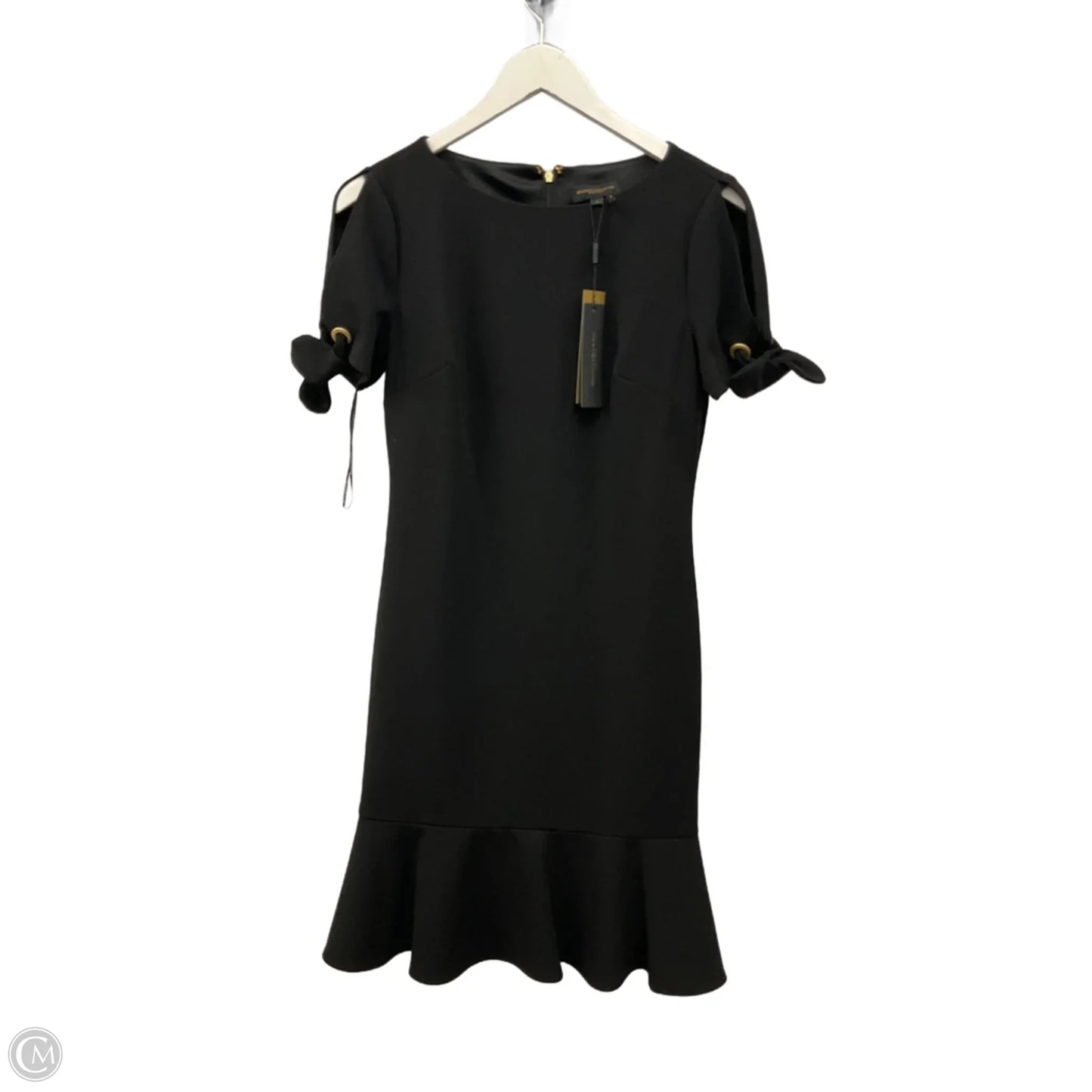 Dress Casual Midi By Donna Karan In Black, Size: S