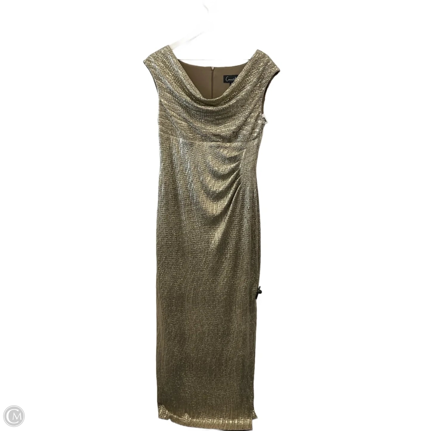 Dress Party Long By Connected Apparel In Gold, Size: M