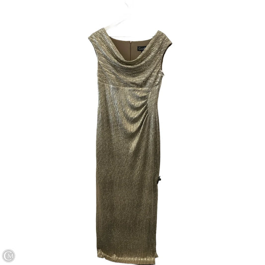 Dress Party Long By Connected Apparel In Gold, Size: M