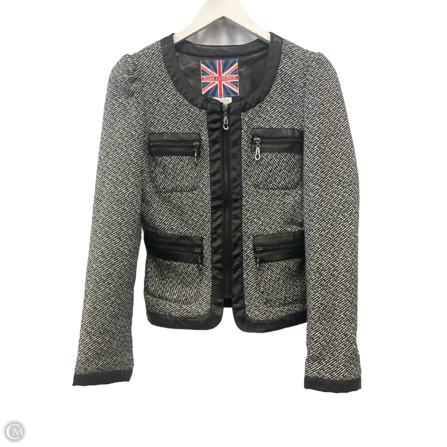 Jacket Other By Clothes Mentor In Black & White, Size: M